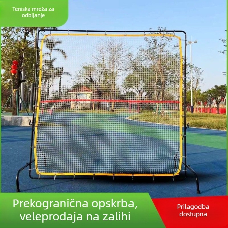 Zid za trening tenisa, visokoelastična debela mreža za odbijanje, prijenosna mreža za blokiranje tenisa za jedan servis, profesionalna oprema za trening