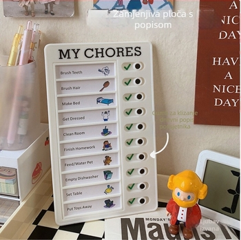 Samodisciplina, bušene kartice za djecu, formiranje dobrih navika, raspored, učenici osnovne škole, moji kućanski poslovi, artefakt bušene kartice, knjiga samodiscipline