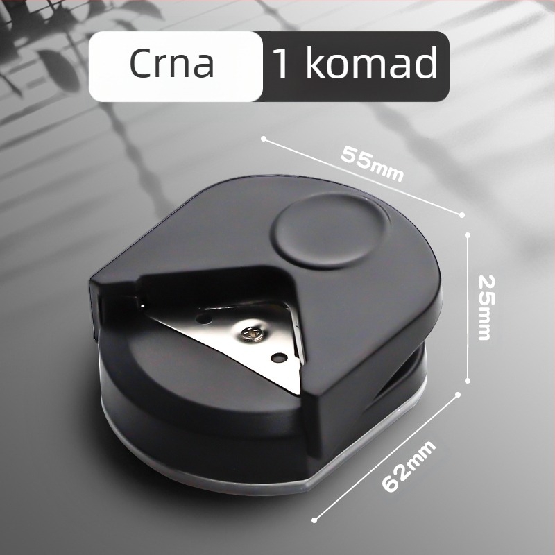 Rezač za okrugle kutove R4, mali okrugli rezač za poslijediplomski prijemni ispit, zakošena lučna foto čestitka s odvojivim listovima