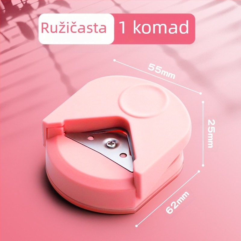 Rezač za okrugle kutove R4, mali okrugli rezač za poslijediplomski prijemni ispit, zakošena lučna foto čestitka s odvojivim listovima