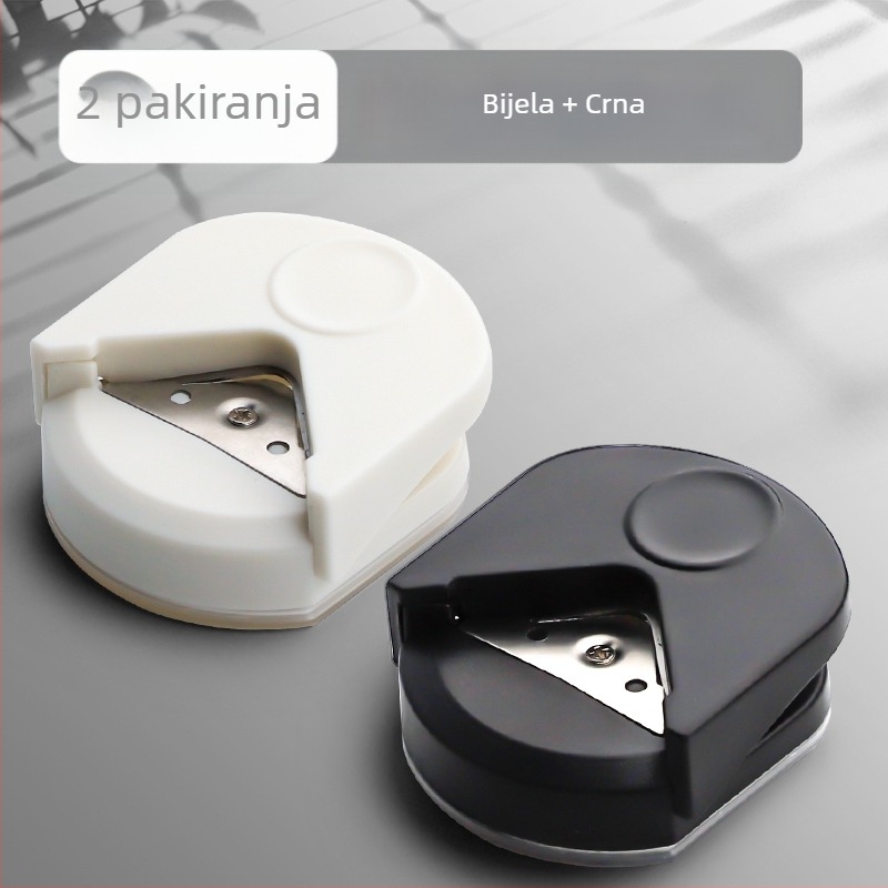 Rezač za okrugle kutove R4, mali okrugli rezač za poslijediplomski prijemni ispit, zakošena lučna foto čestitka s odvojivim listovima