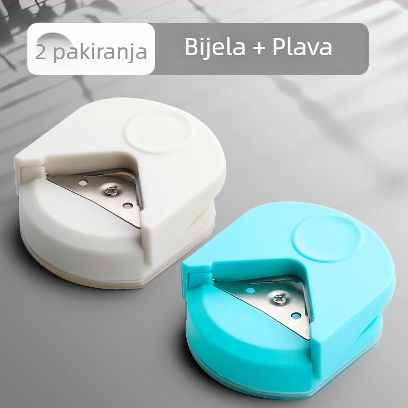 Rezač za okrugle kutove R4, mali okrugli rezač za poslijediplomski prijemni ispit, zakošena lučna foto čestitka s odvojivim listovima