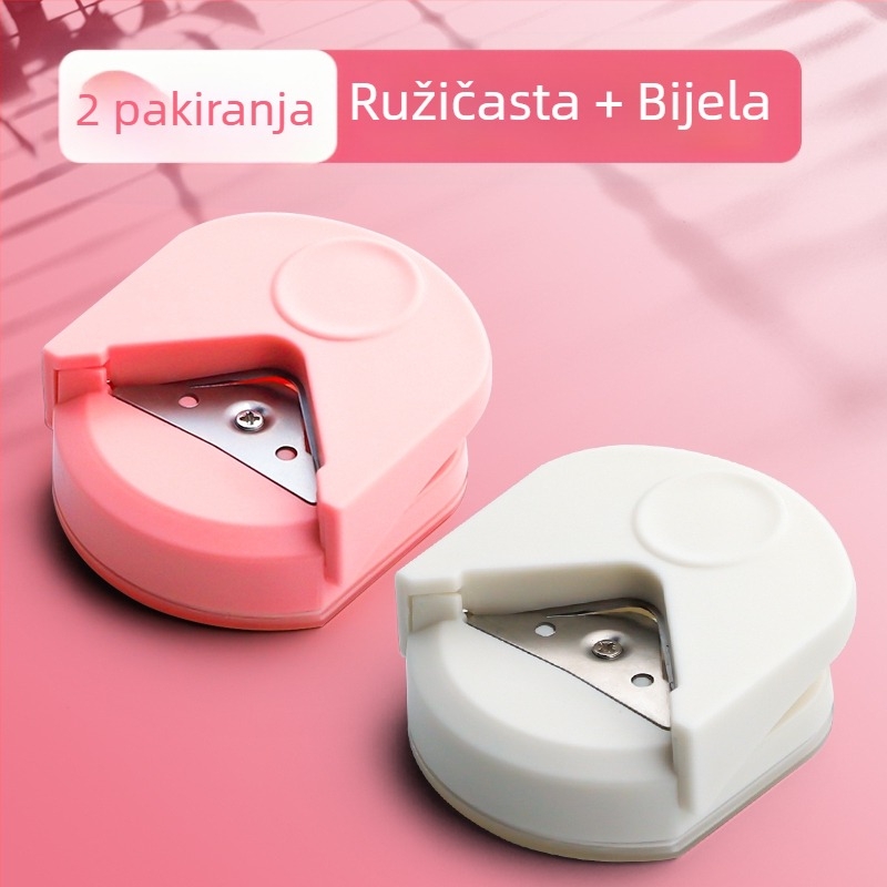 Rezač za okrugle kutove R4, mali okrugli rezač za poslijediplomski prijemni ispit, zakošena lučna foto čestitka s odvojivim listovima