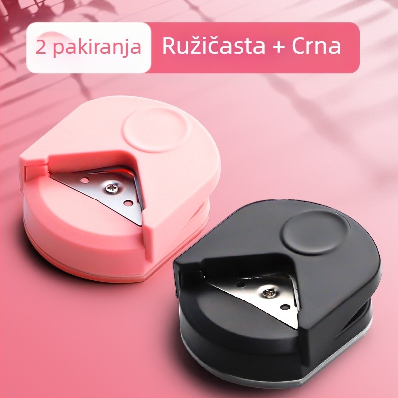 Rezač za okrugle kutove R4, mali okrugli rezač za poslijediplomski prijemni ispit, zakošena lučna foto čestitka s odvojivim listovima