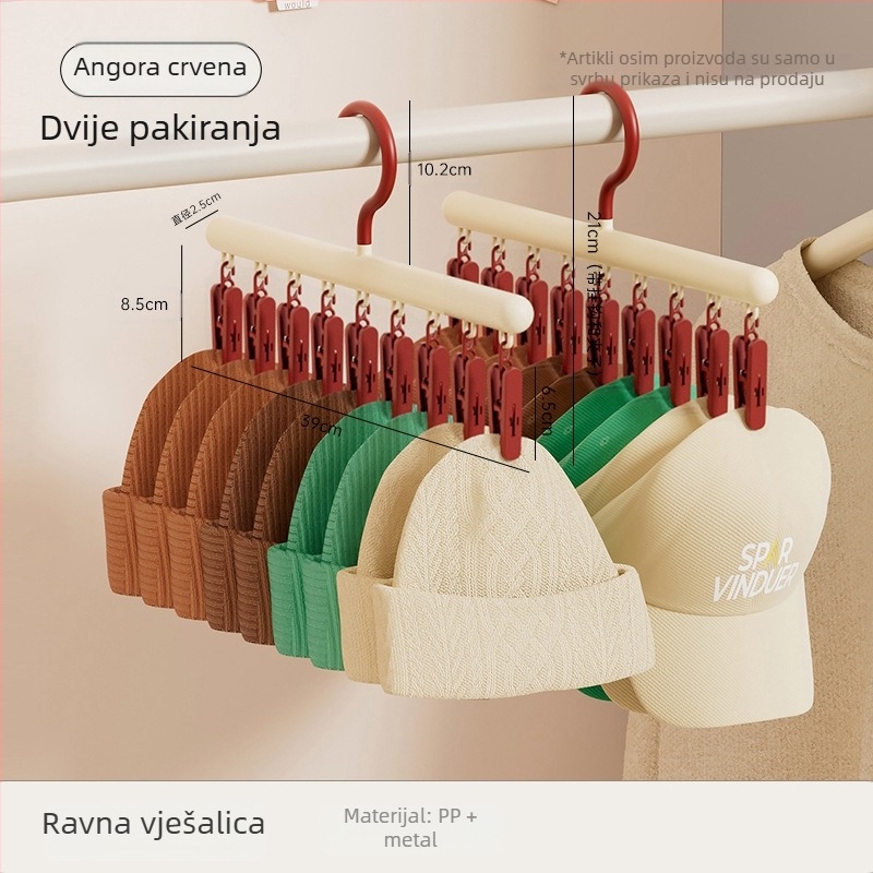 Kućanska vješalica s kopčom, visoka vrijednost boje, bešavna stezaljka, vješalica za odjeću, višenamjenska plastična kopča za donje rublje s kopčom za čarape