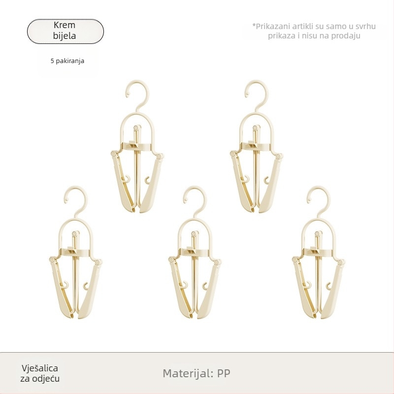 Kućanska vješalica s kopčom, visoka vrijednost boje, bešavna stezaljka, vješalica za odjeću, višenamjenska plastična kopča za donje rublje s kopčom za čarape