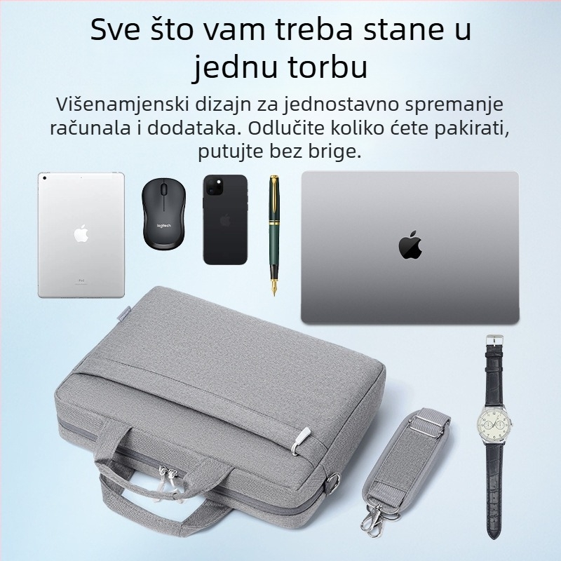 Prijenosna torba za laptop 15,6 inča 14 inča torba za prijenosno računalo aktovka poslovna torba otporna na prskanje za muškarce i žene 17 inča
