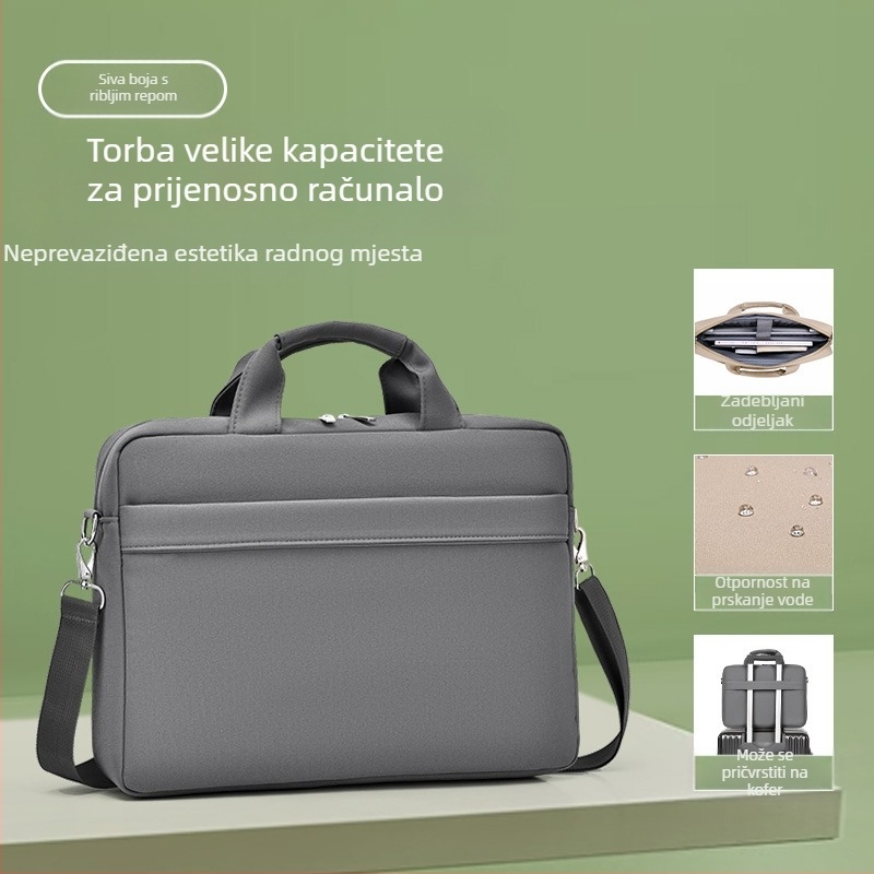Prijenosna torba za laptop 15,6 inča 14 inča torba za prijenosno računalo aktovka poslovna torba otporna na prskanje za muškarce i žene 17 inča