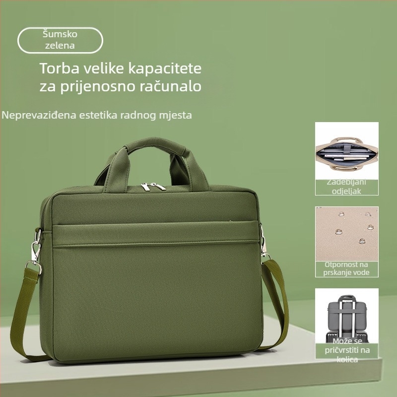 Prijenosna torba za laptop 15,6 inča 14 inča torba za prijenosno računalo aktovka poslovna torba otporna na prskanje za muškarce i žene 17 inča