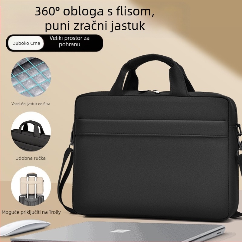 Prijenosna torba za laptop 15,6 inča 14 inča torba za prijenosno računalo aktovka poslovna torba otporna na prskanje za muškarce i žene 17 inča