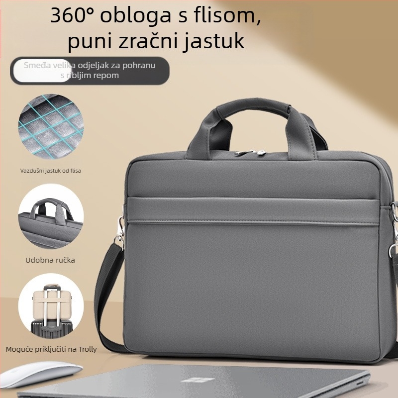 Prijenosna torba za laptop 15,6 inča 14 inča torba za prijenosno računalo aktovka poslovna torba otporna na prskanje za muškarce i žene 17 inča