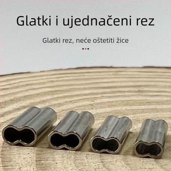 Ribolovni pribor bakrena cijev dvostruka bakrena cijev držač ribolovne strune kućište kliješta za krimpovanje ribolovna čelična žica stezaljka kliješta za krimpovanje cijevi odijelo