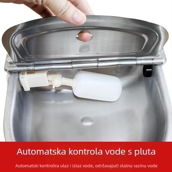 Potpuno automatska pojilica od nehrđajućeg čelika za goveda i ovce, plutajuća kuglasta fontana za piće životinja, svinja, pasa, konja, magarca, mazge, oprema za piće