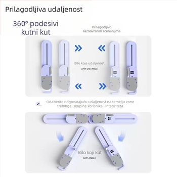 Tiktok-Style višenamjenska podijeljena trbušna daska za fitness, trbušni kotač, oprema za trening trbušnih mišića s automatskim odskokom