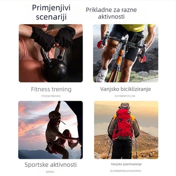Biciklističke rukavice za muškarce, ljetne prozračne sportske, neklizajuće, s kremom za sunčanje, prozračne, za biciklizam na otvorenom, ribolov, s pola prsta