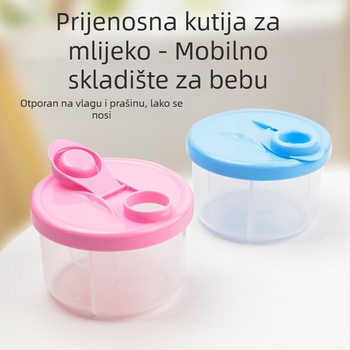 Kutija za pakiranje mlijeka u prahu za bebe, praktična kutija za pohranu mlijeka u prahu s tri odjeljka, uklonjiva staklenka mlijeka u prahu, veleprodaja 300 ml