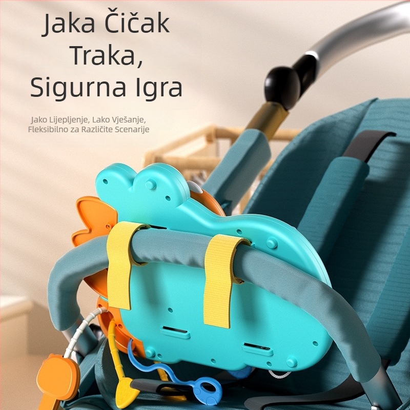 Prekogranični novi volan s dinosaurima Lala Le Busy Board Montessori višenamjenska simulacija bebe kopilot igračka serija