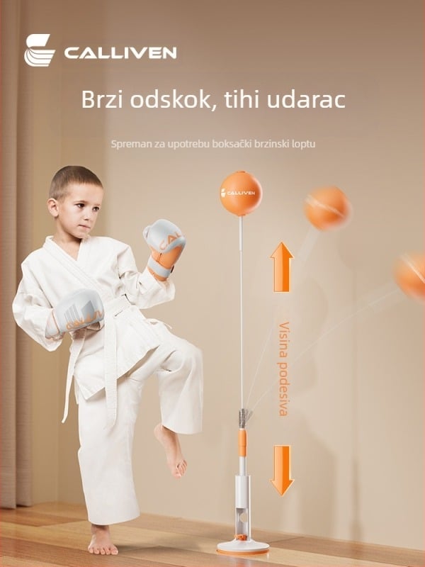 Lopta za brzinu boksa, lopta za reakciju u zatvorenom prostoru, vertikalna lopta za trening kod kuće s vrećom pijeska, vježbanje borilačkih vještina, boks, ciljana lopta za brzinu boksa, lopta za boks
