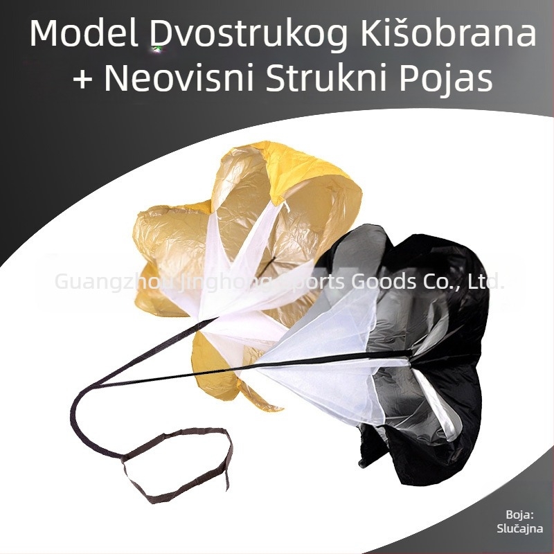 Neovisni proizvođači kišobrana otpora na pojaseve, brzina trčanja, tjelesni trening, dječji srebrni dvostruki kišobran, prilagodba kišobrana otpora
