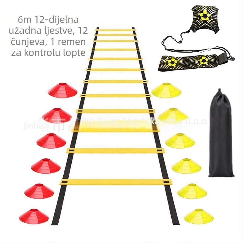 Set ljestava za agilnost Besplatni set opreme za nogometni trening s najprodavanijim setom ljestava za agilnost u inozemstvu