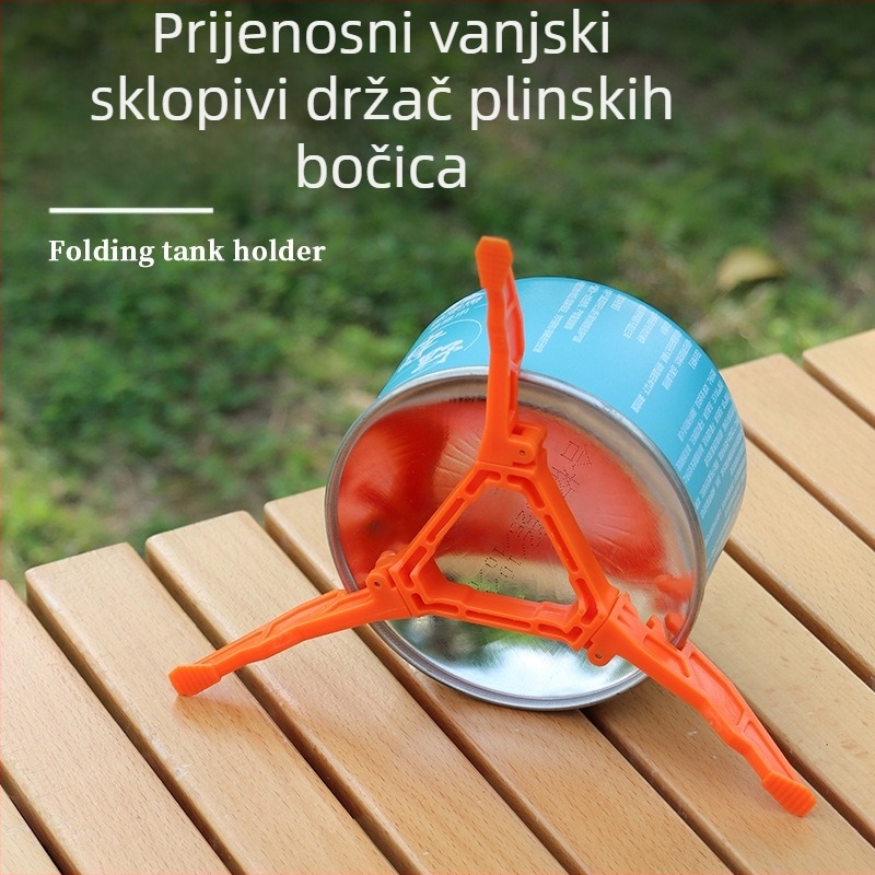 Vanjski sklopivi nosač za spremnik zraka, prijenosni ravni držač za spremnik zraka, univerzalni tronožac, stabilan plastični nosač, pribor za kampiranje