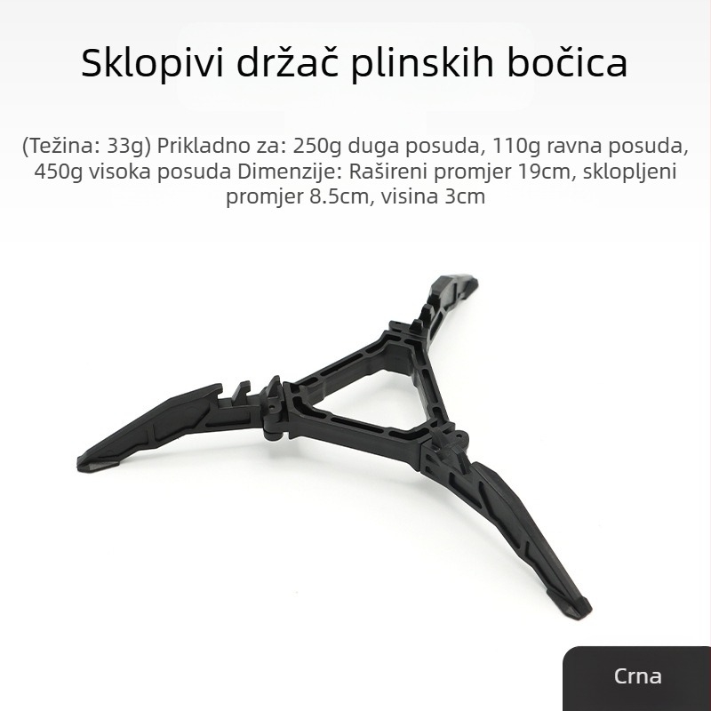 Vanjski sklopivi nosač za spremnik zraka, prijenosni ravni držač za spremnik zraka, univerzalni tronožac, stabilan plastični nosač, pribor za kampiranje