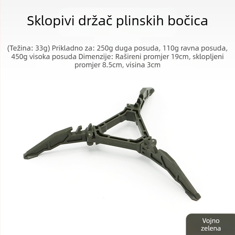 Vanjski sklopivi nosač za spremnik zraka, prijenosni ravni držač za spremnik zraka, univerzalni tronožac, stabilan plastični nosač, pribor za kampiranje