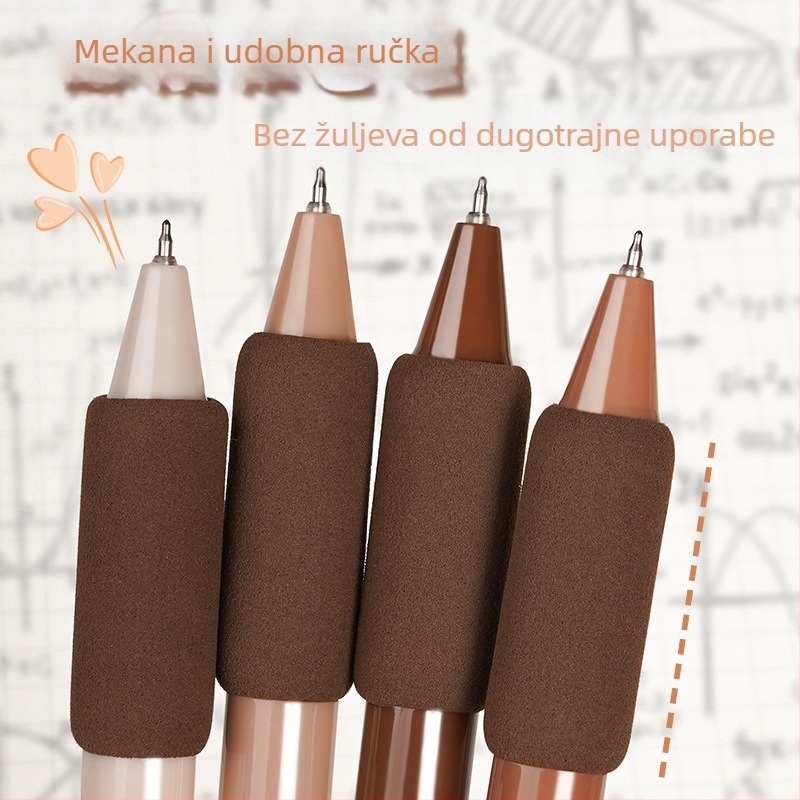 Kist za kavu, brzosušeći olovka, visokokvalitetna kist za olovku u boji, crna olovka, gel olovka, za srednju školu, uredski pribor za učenike