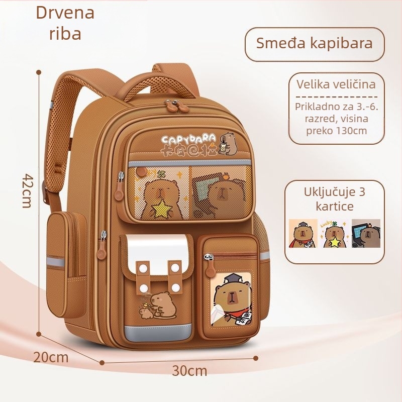 Nova Kappi Bala školska torba za djevojčice i učenice osnovne škole, ruksak velikog kapaciteta za djevojčice i dječake, dvostruka