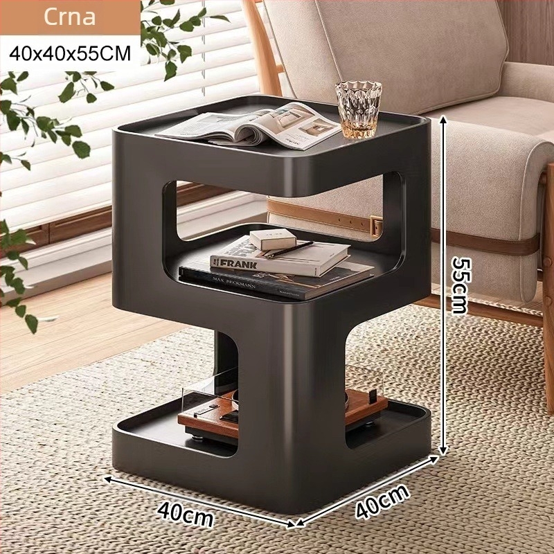 Dnevni boravak Kauč Bočni stolić Željezo Mali stolić za kavu Bočni ormarić Moderni jednostavni kutni ormarić Kreativni internet Popularni kutni stolić Svjetlo Luksuzni noćni ormarić