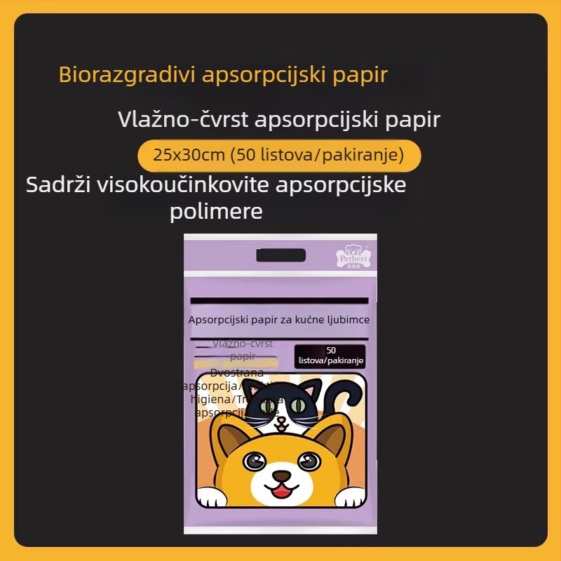 Jastučići za upijanje urina za kućne ljubimce, Papir za upijanje urina, Pelene za pse, Papir za brisanje urina, Upijajući papir za mačke i pse, Papir za upijanje psećeg urina, Sredstva za čišćenje koja upijaju pseći urin