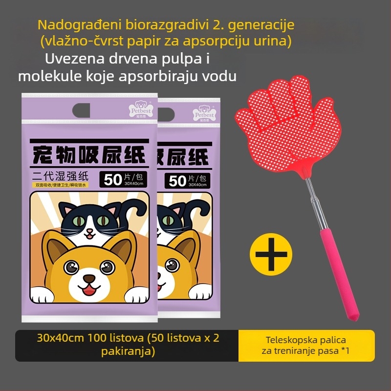 Jastučići za upijanje urina za kućne ljubimce, Papir za upijanje urina, Pelene za pse, Papir za brisanje urina, Upijajući papir za mačke i pse, Papir za upijanje psećeg urina, Sredstva za čišćenje koja upijaju pseći urin