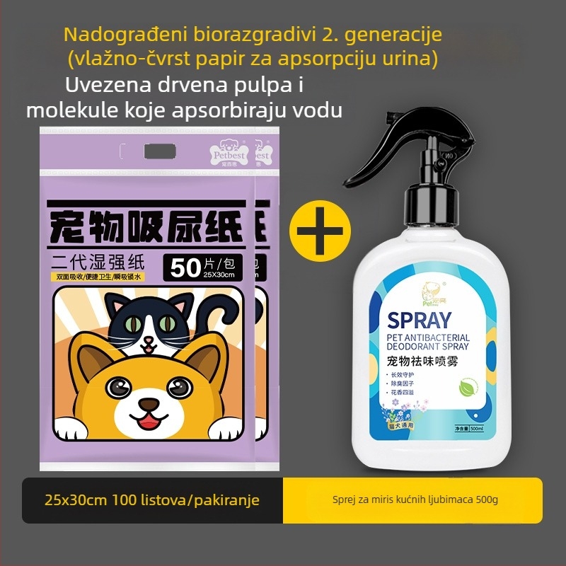 Jastučići za upijanje urina za kućne ljubimce, Papir za upijanje urina, Pelene za pse, Papir za brisanje urina, Upijajući papir za mačke i pse, Papir za upijanje psećeg urina, Sredstva za čišćenje koja upijaju pseći urin