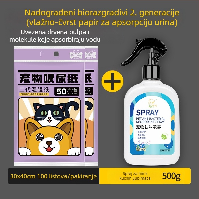 Jastučići za upijanje urina za kućne ljubimce, Papir za upijanje urina, Pelene za pse, Papir za brisanje urina, Upijajući papir za mačke i pse, Papir za upijanje psećeg urina, Sredstva za čišćenje koja upijaju pseći urin