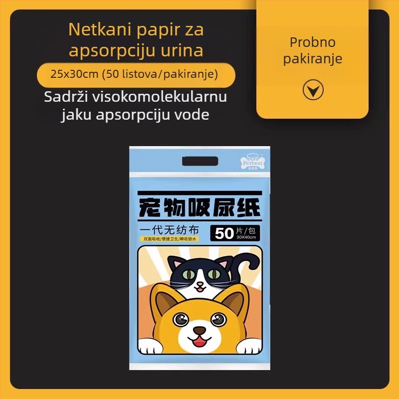 Jastučići za upijanje urina za kućne ljubimce, Papir za upijanje urina, Pelene za pse, Papir za brisanje urina, Upijajući papir za mačke i pse, Papir za upijanje psećeg urina, Sredstva za čišćenje koja upijaju pseći urin
