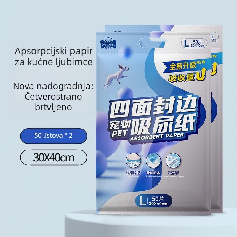 Jastučići za upijanje urina za kućne ljubimce, Papir za upijanje urina, Pelene za pse, Papir za brisanje urina, Upijajući papir za mačke i pse, Papir za upijanje psećeg urina, Sredstva za čišćenje koja upijaju pseći urin