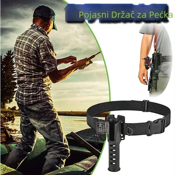 Remen za štap za pecanje, držač za štap za struk, remen za štap, držač za štap za pecanje, ribolovna oprema, prijenosni držač za štap za struk Luya