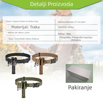 Remen za štap za pecanje, držač za štap za struk, remen za štap, držač za štap za pecanje, ribolovna oprema, prijenosni držač za štap za struk Luya