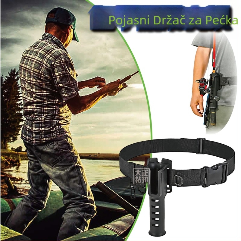 Remen za štap za pecanje, držač za štap za struk, remen za štap, držač za štap za pecanje, ribolovna oprema, prijenosni držač za štap za struk Luya