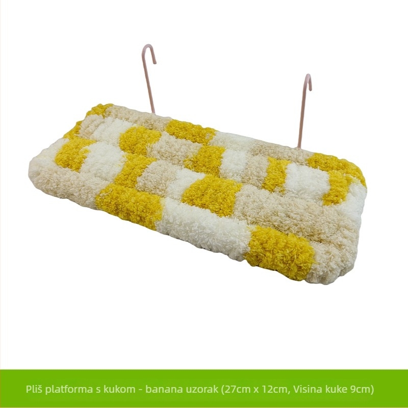 Krevet za papige, gnijezdo za spavanje, grijač za noge, platforma, topla viseća mreža, pamučna podloga, zimski madrac za kauč, crni feniks, božur, pribor za ptičji kavez