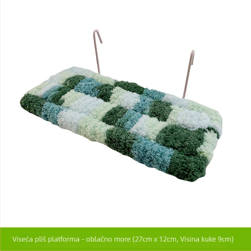 Krevet za papige, gnijezdo za spavanje, grijač za noge, platforma, topla viseća mreža, pamučna podloga, zimski madrac za kauč, crni feniks, božur, pribor za ptičji kavez