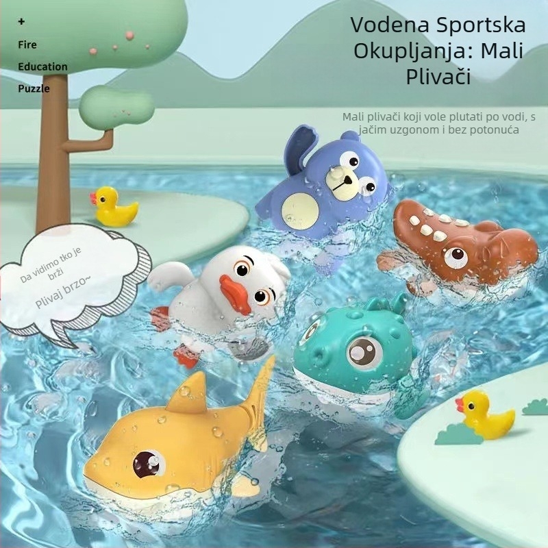 Dječje igračke za kupanje TikTok za plivanje u vodi kornjača životinja za bebe dječake djevojčice igračke za kupanje u kupaonici