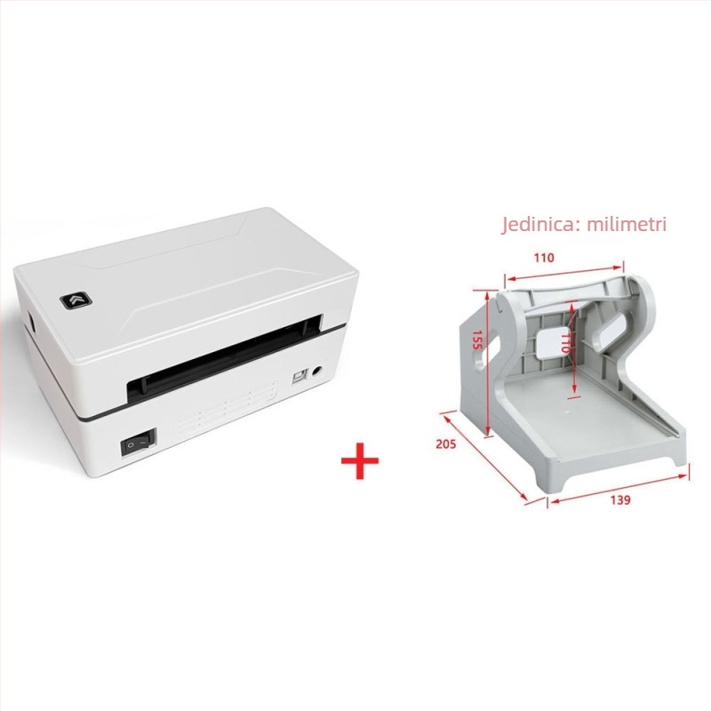 Bluetooth+PC bežični termalni pisač naljepnica s dvostrukom namjenom 4X6