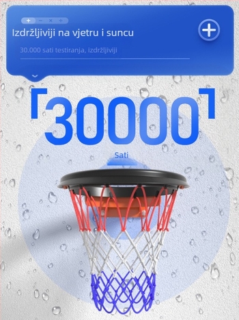 PU prijenosni okvir za košarkašku mrežu za unutarnju i vanjsku upotrebu, odvojivi profesionalni košarkaški okvir, prijenosna mreža, odvojivi okvir mreže