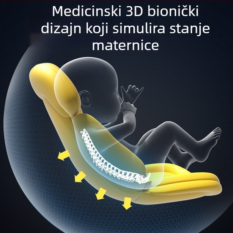 Jastuk za kolica za novorođenče Big Watermelon, košara, sigurnosni jastuk za sjedalo, zaštitni jastuk, jastuk za struk djeteta, univerzalni