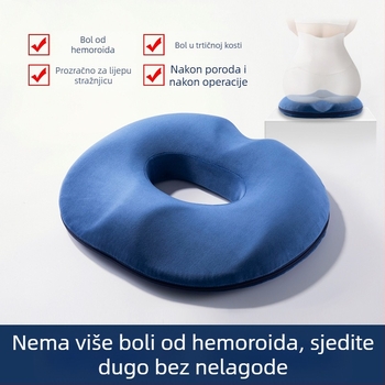 Amazon izravna prodaja jastuka za hemoroide, uredski jastuk, šuplji prozračni jastuk za prdenje, eksplozija prekrasnog kuka, repnog kralješka, jastuka za krafnu