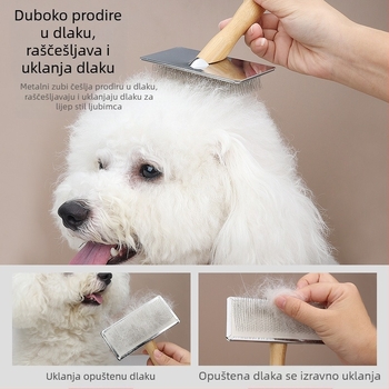 Češalj za kućne ljubimce, Posebni češalj za njegu pasa, Češalj za mačke, Četka za uklanjanje dlaka za mačke, Češalj za mačke, Češalj za pse, Češalj za dlaku