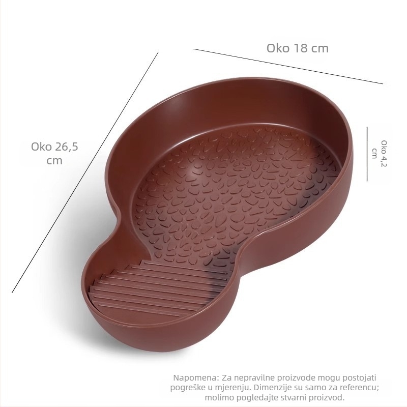 Kupaonica za poluvodene kornjače, žutokore kornjače, kornjače za hranjenje, platforma za sunčanje, bazen za dvojnu upotrebu za kopnene i vodene kornjače, kutija za kupanje kornjača protiv pada