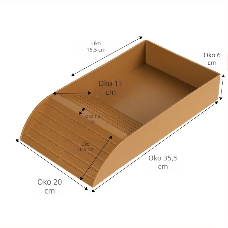 Kupaonica za poluvodene kornjače, žutokore kornjače, kornjače za hranjenje, platforma za sunčanje, bazen za dvojnu upotrebu za kopnene i vodene kornjače, kutija za kupanje kornjača protiv pada