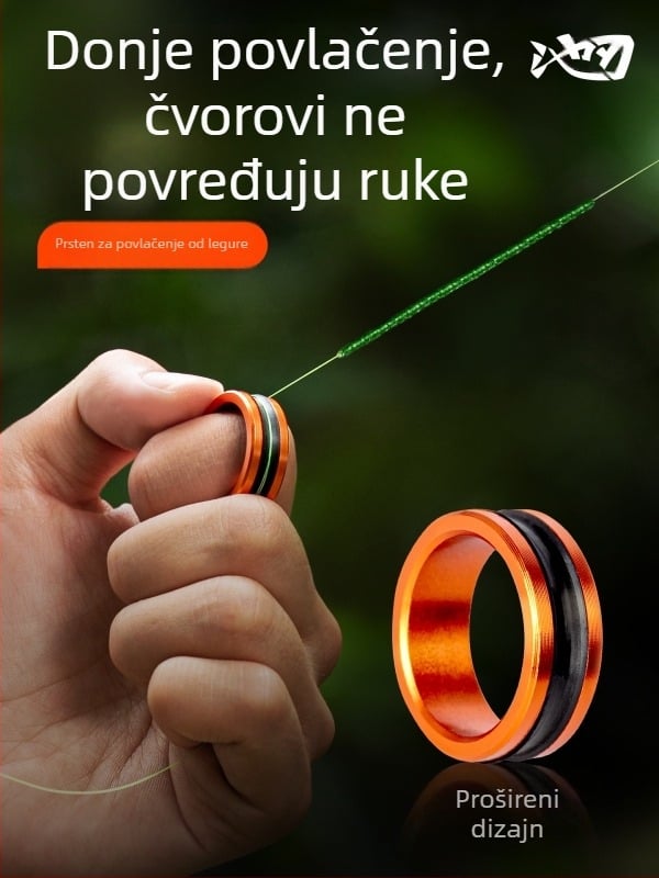 Izvlakač prstenova za ribolovnu strunu od aluminijske legure, protuklizni izvlakač ribolovne strune, prijenosni veleprodaja
